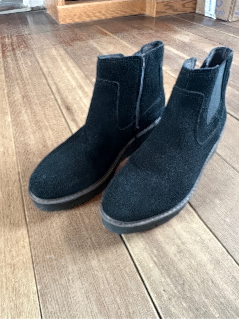 Clarks women’s black wedge booties size 11 - Picture 2 of 7